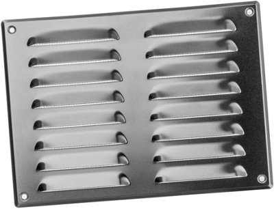 Aluminium Air Vent Grille 260mm X 190mm With Fly Screen from B&Q