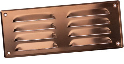 Copper Air Vent Grille 260mm X 105mm With Fly Screen from B&Q
