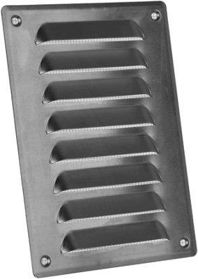 Aluminium Air Vent Grille 140mm X 190mm With Fly Screen from B&Q