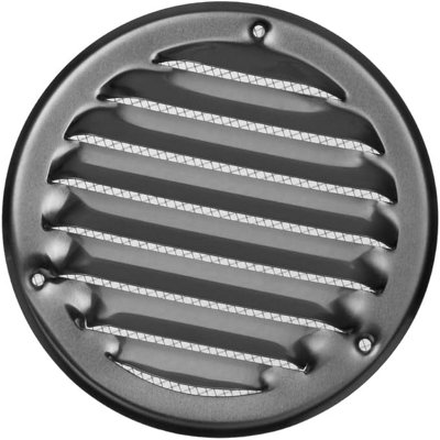 Aluminium Round Air Vent Grille 100mm / 140mm With Fly Screen from B&Q