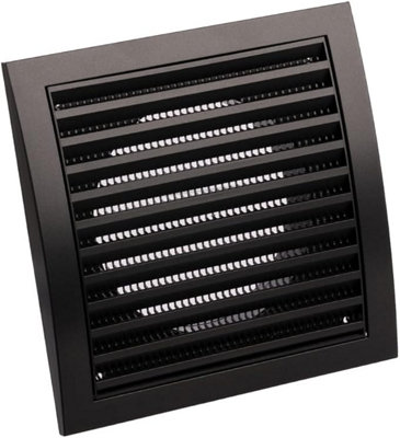 Anthracite Air Vent Grille 190mm X 190mm With 125mm With Flange from B&Q