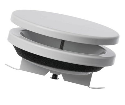 Adjustable Diffuser 160mm / 6.3'' Air Supply Valve Metal Ventilation Ducting Cover White from B&Q