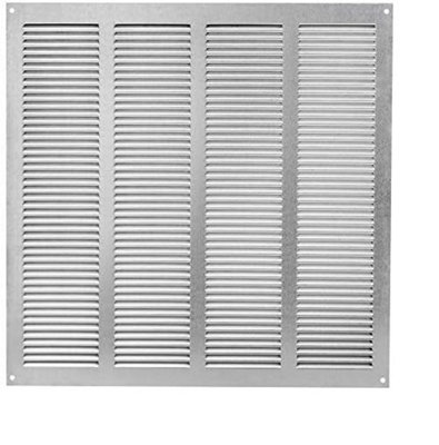 Galvanised Steel Air Vent Grille 400mm X 400mm Fly Screen from B&Q