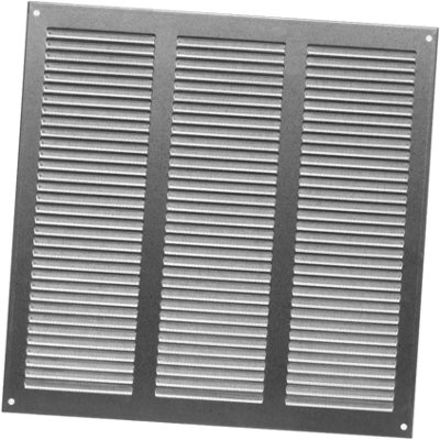 Galvanised Steel Air Vent Grille 300mm X 300mm With Fly Screen from B&Q