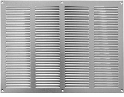 Galvanised Steel Air Vent Grille 400mm X 300mm With Fly Screen from B&Q