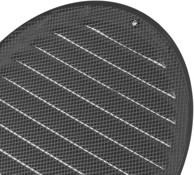 Silver Metal Round Air Vent Grille 160mm / 199mm With Fly Screen from B&Q