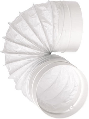 Flexible Duct Connector 125mm / 5" Round Pvc Ducting Ventilation Tube from B&Q