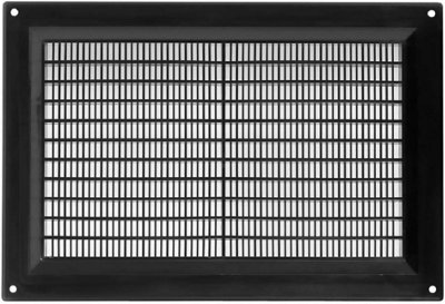 Black Air Vent Grille 250mm X 170mm from B&Q