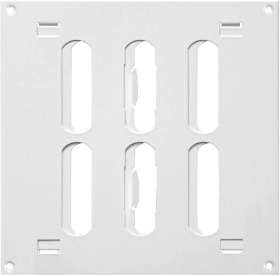 White Metal Air Vent Grille 150mm X 150mm With Shutter from B&Q