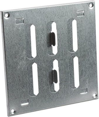 Galvanised Steel Air Vent Grille 150mm X 150mm With Shutter from B&Q