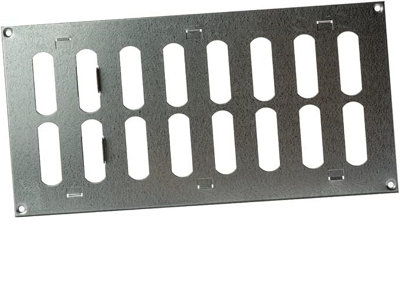 Galvanised Steel Air Vent Grille 300mm X 150mm With Shutter Flat Duct Cover from B&Q