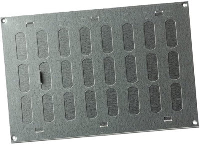 Galvanised Steel Air Vent Grille 300mm X 200mm With Shutter from B&Q