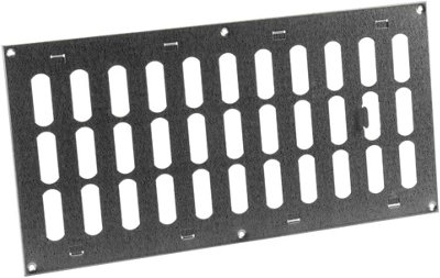 Galvanised Steel Air Vent Grille 400mm X 200mm With Shutter Flat Duct Cover from B&Q