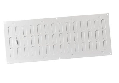 White Metal Air Vent Grille 500mm X 200mm With Shutter from B&Q