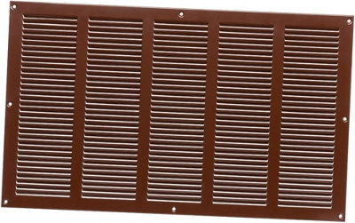 Brown Metal Air Vent Grille 500mm X 300mm from B&Q