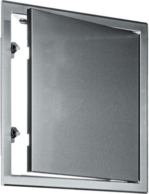 Stainless Steel Access Panel 300mm X 300mm With Concealed Latch from B&Q