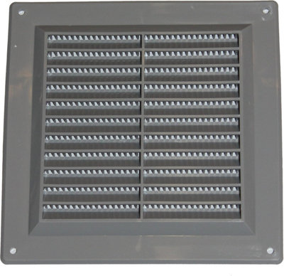 Grey Air Vent Grille 150mm X 150mm from B&Q