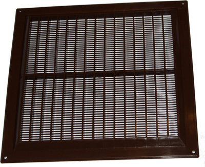 Brown Air Vent Grille 250mm X 250mm from B&Q