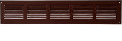 Brown Metal Air Vent Grille 500mm X 100mm With Fly Screen from B&Q