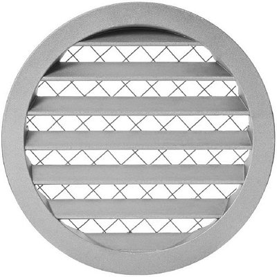 Vent Cover Round Soffit Vent 160mm / 6" Aluminum Air Vent LouverHvac Ventilation from B&Q