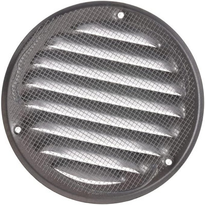 Galvanised Steel Round Air Vent Grille 100mm / 140mm With Fly Screen from B&Q