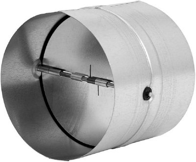 Pipe Connector For Ventilation PipeExhaust DuctWith Check ValveMade Of Galvanised Steel from B&Q