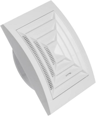 White Air Vent Grille 150 X 150mm / 100mm from B&Q
