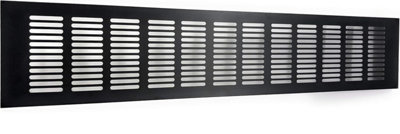 Brown Aluminium Air Vent Grille 100mm X 500mm from B&Q