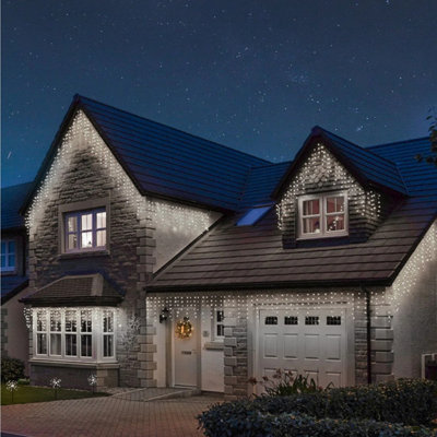  - 600 Led Festive Gutter Icicle Lights