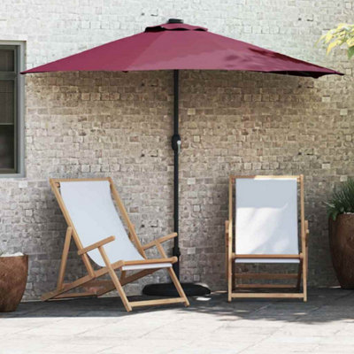 B&Q -  Garden Parasol Bordeaux Red Standard Fabric