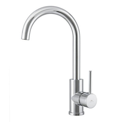 Hommix Rubineta A-X-E-33 Chrome Kitchen Mixer from B&Q