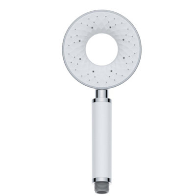 Hommix Rubineta LunaWhiteBathroom Shower Head Replacement from B&Q