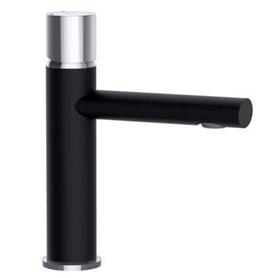 Hommix Rubineta Etna-18 Bathroom Basin Tap (Black) from B&Q