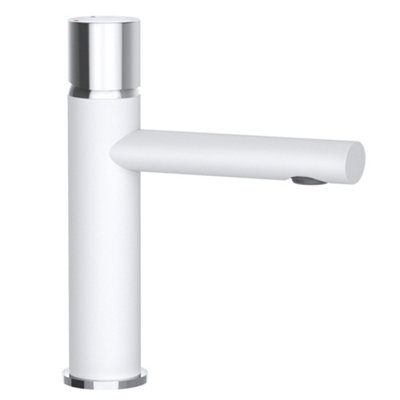 Hommix Rubineta Etna-18 Bathroom Basin Tap (White) from B&Q