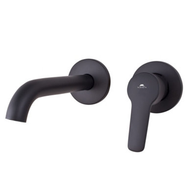 Hommix Rubineta Torino-1F Concealed Bathroom Tap (Black) from B&Q