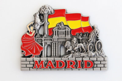 Unique Style Metal Fridge Magnet Home Decor Holiday Souvenir Gift From Madrid from B&Q