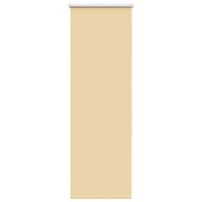 Berkfield Roller Blind Blackout Beige 45X175 Cm Fabric Width 40.7 Cm Polyester from B&Q