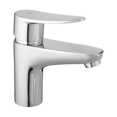 Hommix Rubineta Static-18 Small Chrome Basin Tap from B&Q