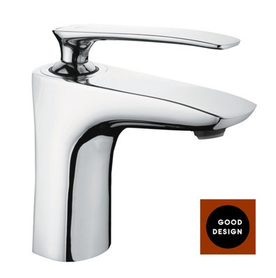 Hommix Rubineta Aero-18 Stylish And Modern Chrome Basin Tap from B&Q