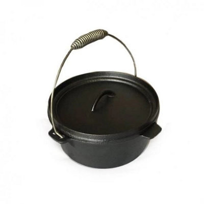 Texas Club 3.9L Cast Iron Dutch Oven Pot With Lid - Ultimate Versatility For Your Culinary Adventures