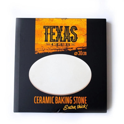 Texas Club 30Cm Bbq Pizza Baking Stone from B&Q