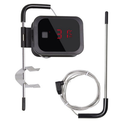 Inkbird Ibt-2Xs Smart Wireless Thermometer Bluetooth Led Display Two Stainless Steel Probes Temperature Guide App  Perfect For Bbq from B&Q