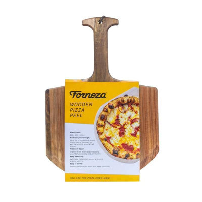 Forneza Wooden Pizza Peel 450X305X13 mm from B&Q