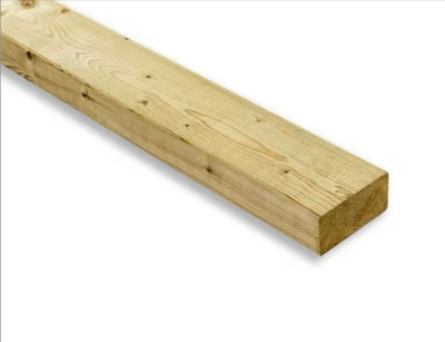 47mm x 100mm Sawn Treated Timber C16/C24 (4x2) 2.4m - Pack of 26