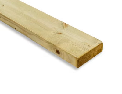 47mm x 150mm Sawn Treated Timber C24 (6x2) 2.4m - Pack of 18