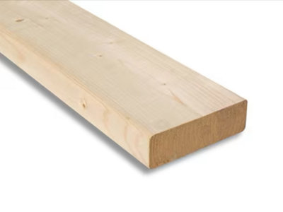 47mm x 75mm Sawn Treated Timber C16/C24 (3x2) 3m - Pack of 25