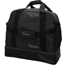 47x23x36cm Players Twin Kit Bag - BLACK/GREY 44L Boot/Shoe Compartment Football