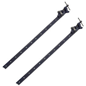 48" (1200mm) Cast Iron T-Bar Sash Clamp Grip Work Holder vice Slide Cramp 2pc
