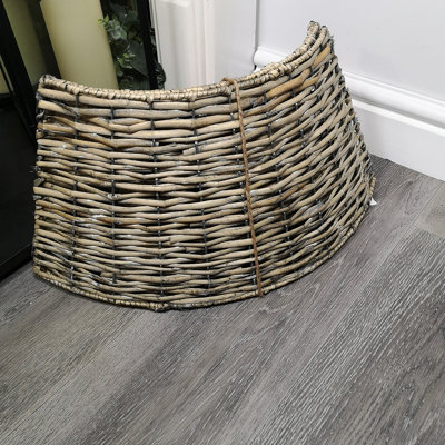 48/70cm Samuel Alexander KD Willow Christmas Tree Skirt Wicker Rattan- Large Natural - 7