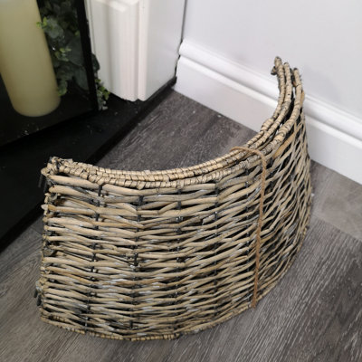 48/70cm Samuel Alexander KD Willow Christmas Tree Skirt Wicker Rattan- Large Natural - 9